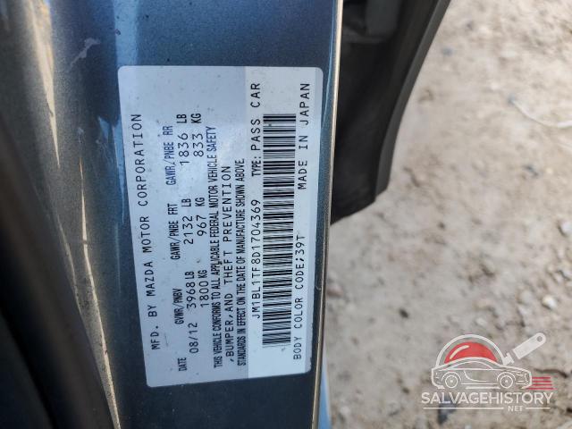 JM1BL1TF8D1704369 2013 MAZDA 3 photo no. 12