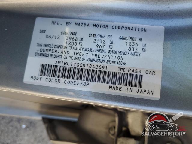 JM1BL1TG0D1842691 2013 MAZDA 3 photo no. 12