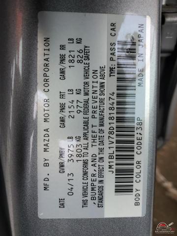 JM1BL1V78D1818474 2013 MAZDA 3 photo no. 12
