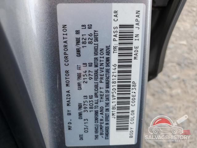JM1BL1VP5D1812146 2013 MAZDA 3 photo no. 12