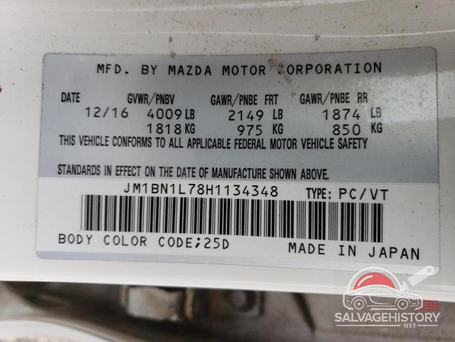 JM1BN1L78H1134348 2017 MAZDA 3 photo no. 12