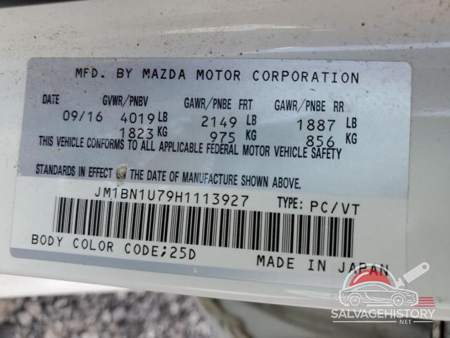 JM1BN1U79H1113927 2017 MAZDA 3 photo no. 13