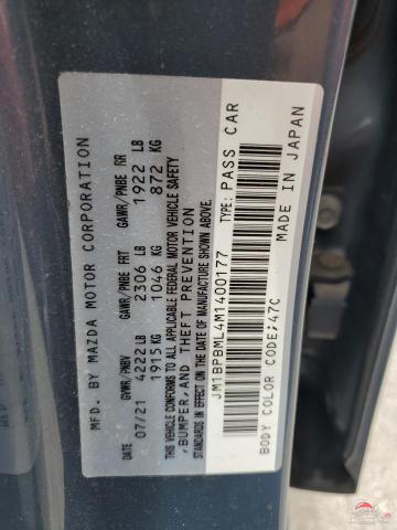 JM1BPBML4M1400177 2021 MAZDA 3 photo no. 13