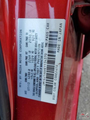 JM1GJ1V6XE1134370 2014 MAZDA 6 photo no. 12
