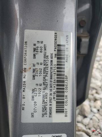 JM1BL1H38A1187553 2010 MAZDA ALL OTHER photo no. 12