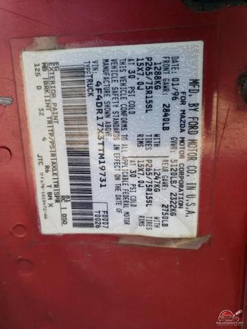 4F4DR17X3TTM19731 1996 MAZDA B4000 photo no. 12