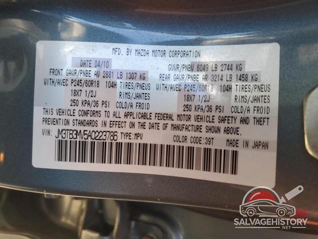 JM3TB3MV5A0223786 2010 MAZDA CX-9 photo no. 13