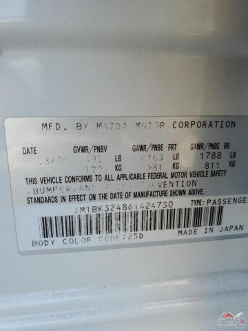 JM1BK324861424730 2006 MAZDA MAZDA3 photo no. 12