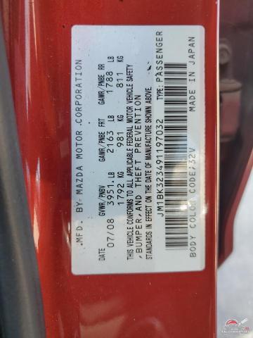 JM1BK323491197032 2009 MAZDA MAZDA3 photo no. 12