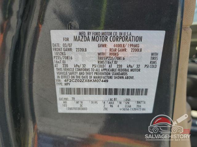 4F2CZ02ZX8KM07449 2008 MAZDA TRIBUTE photo no. 13