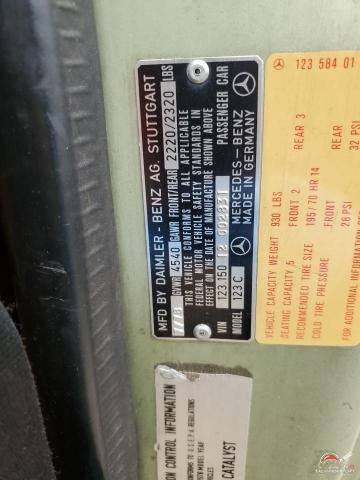 00012315012002831 1978 MERCEDES-BENZ 300-CLASS photo no. 12