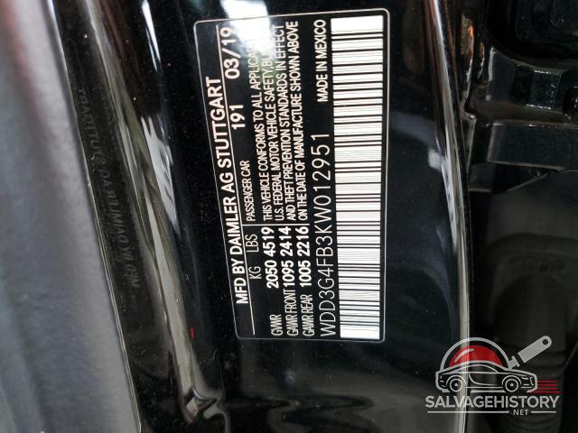 WDD3G4FB3KW012951 2019 MERCEDES-BENZ A-CLASS photo no. 12