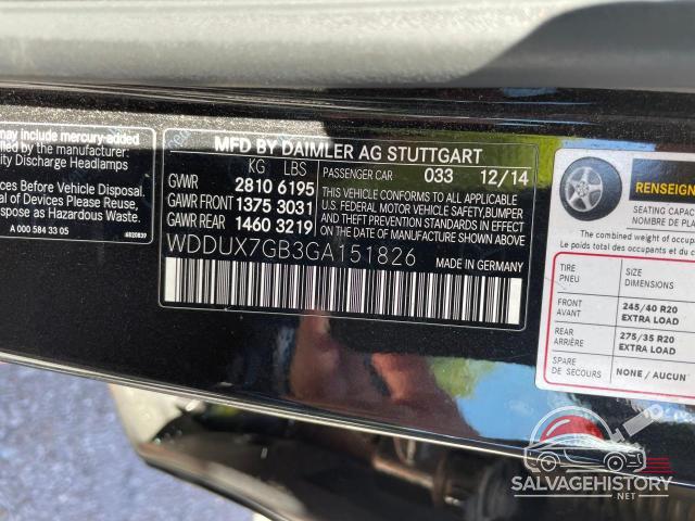 WDDUX7GB3GA151826 2016 MERCEDES-BENZ ALL OTHER photo no. 10