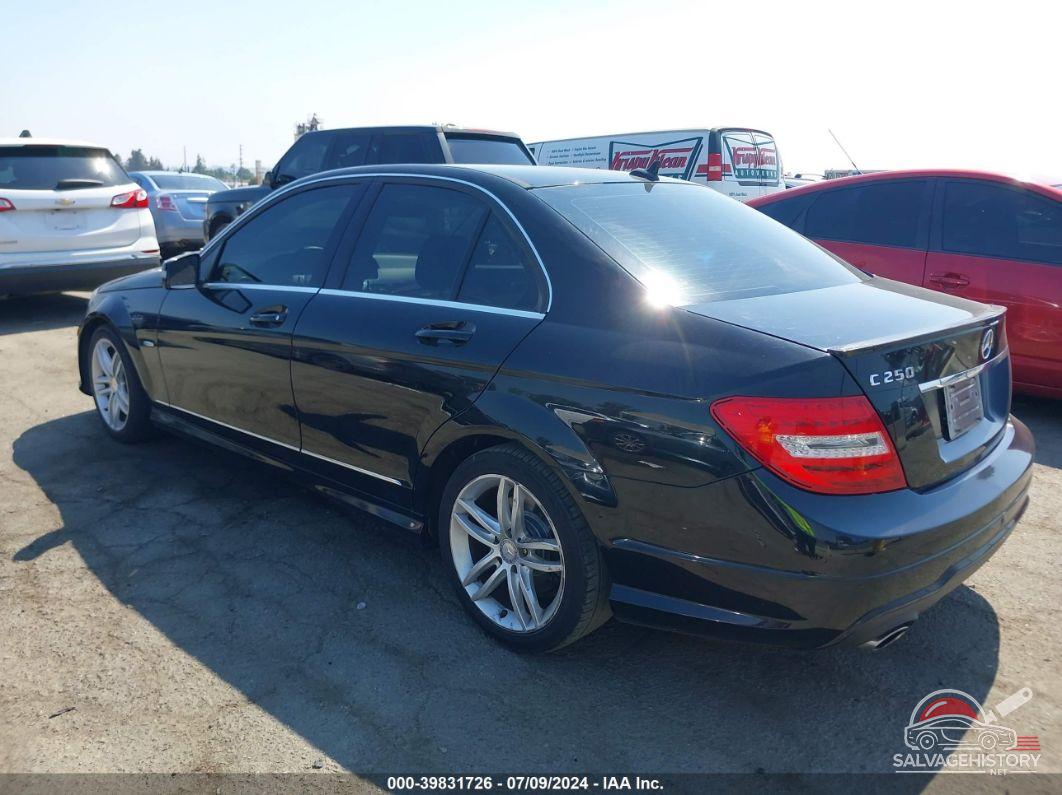 WDDGF4HB8CA608086 2012 MERCEDES-BENZ C 250 photo no. 3