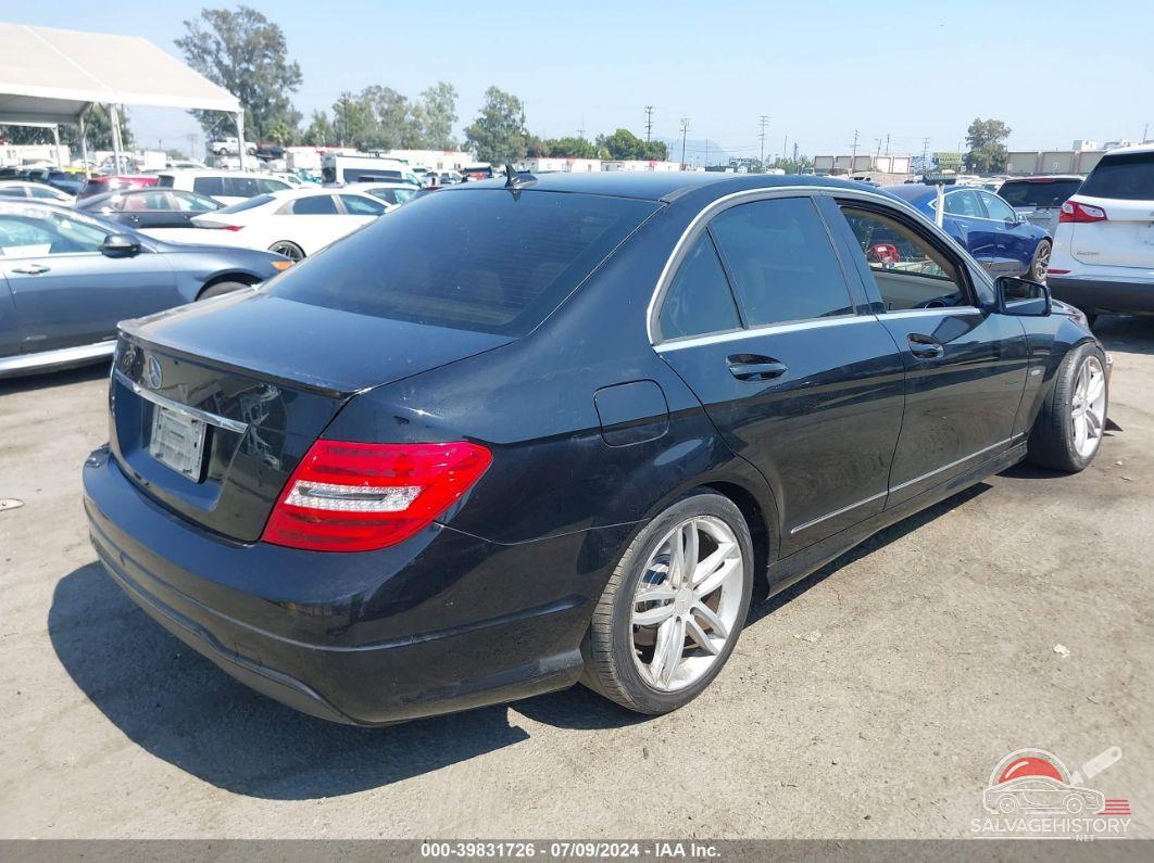 WDDGF4HB8CA608086 2012 MERCEDES-BENZ C 250 photo no. 4