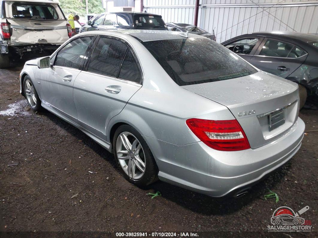 WDDGF4HBXCR196450 2012 MERCEDES-BENZ C 250 photo no. 3
