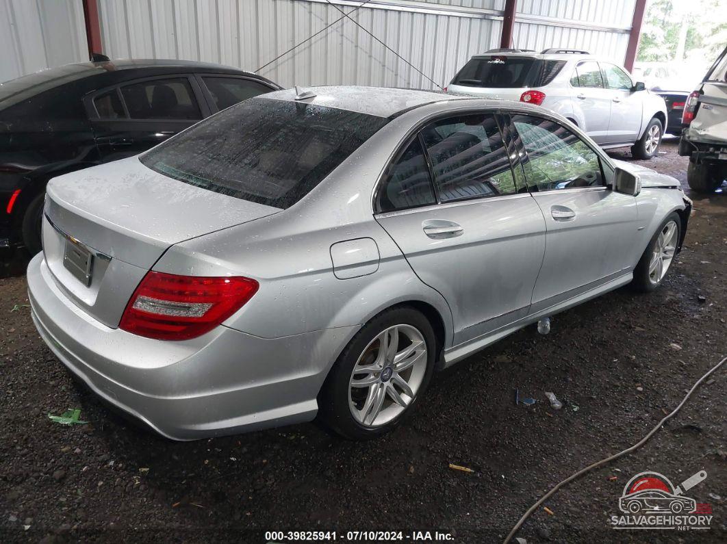 WDDGF4HBXCR196450 2012 MERCEDES-BENZ C 250 photo no. 4