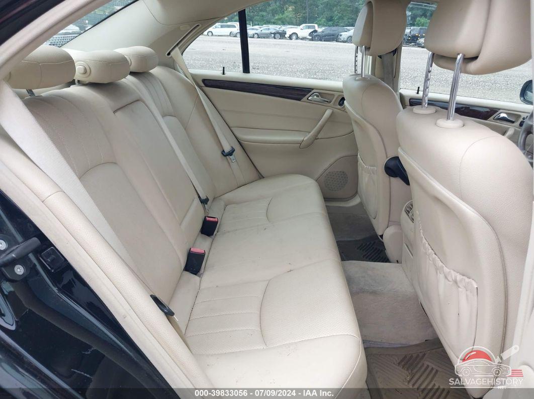 WDBRF92H17F881598 2007 MERCEDES-BENZ C 280 photo no. 8