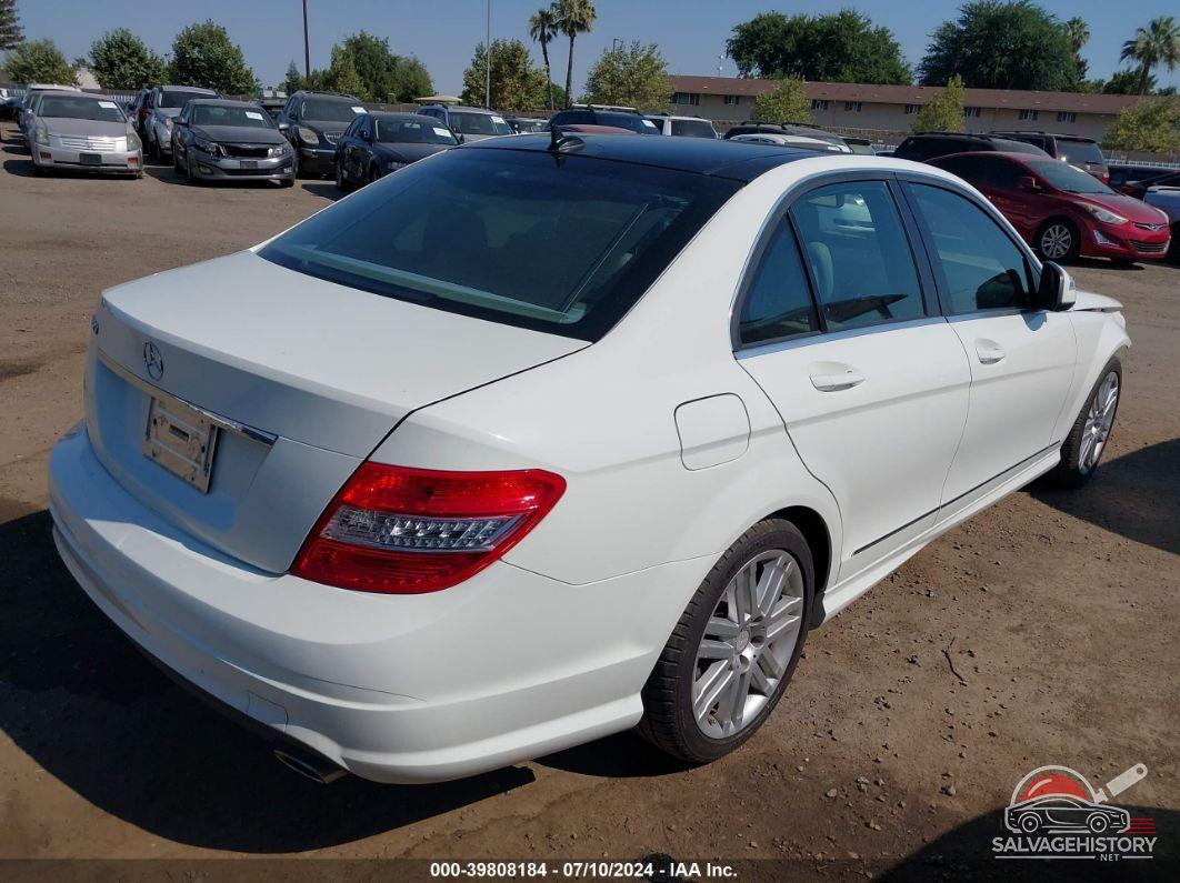 WDDGF54X38F044509 2008 MERCEDES-BENZ C 300 photo no. 4