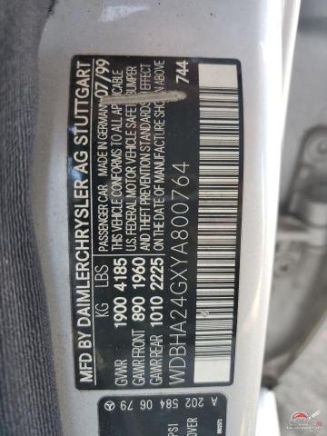 WDBHA24GXYA800764 2000 MERCEDES-BENZ C-CLASS photo no. 12