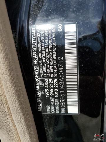 WDBRF61J43A504712 2003 MERCEDES-BENZ C-CLASS photo no. 12