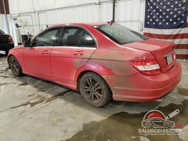 WDDGF81X09F217460 2009 MERCEDES-BENZ C-CLASS photo no. 2