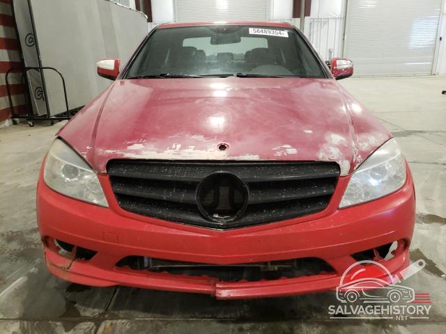 WDDGF81X09F217460 2009 MERCEDES-BENZ C-CLASS photo no. 5