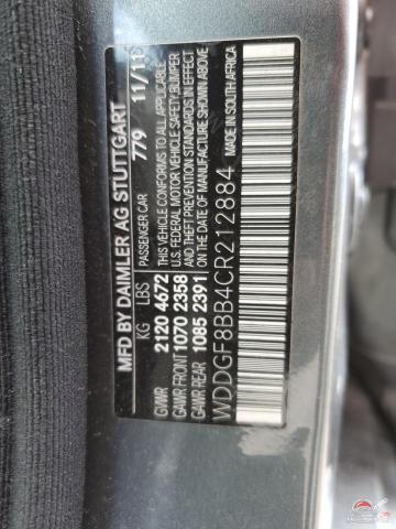 WDDGF8BB4CR212884 2012 MERCEDES-BENZ C-CLASS photo no. 12