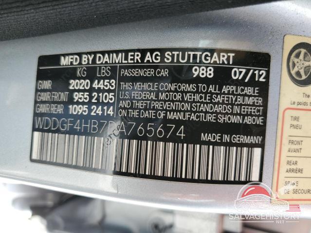 WDDGF4HB7DA765674 2013 MERCEDES-BENZ C-CLASS photo no. 12