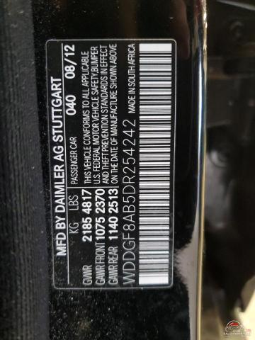 WDDGF8AB5DR254242 2013 MERCEDES-BENZ C-CLASS photo no. 12