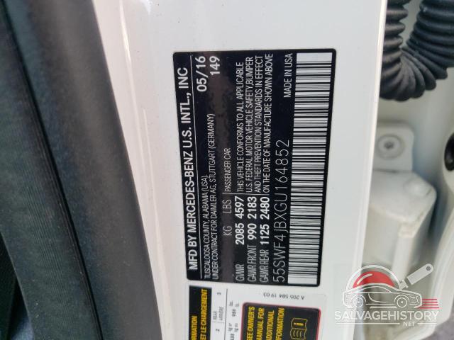 55SWF4JBXGU164852 2016 MERCEDES-BENZ C-CLASS photo no. 12