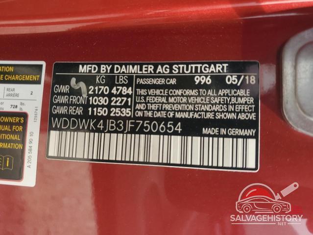 WDDWK4JB3JF750654 2018 MERCEDES-BENZ C-CLASS photo no. 13