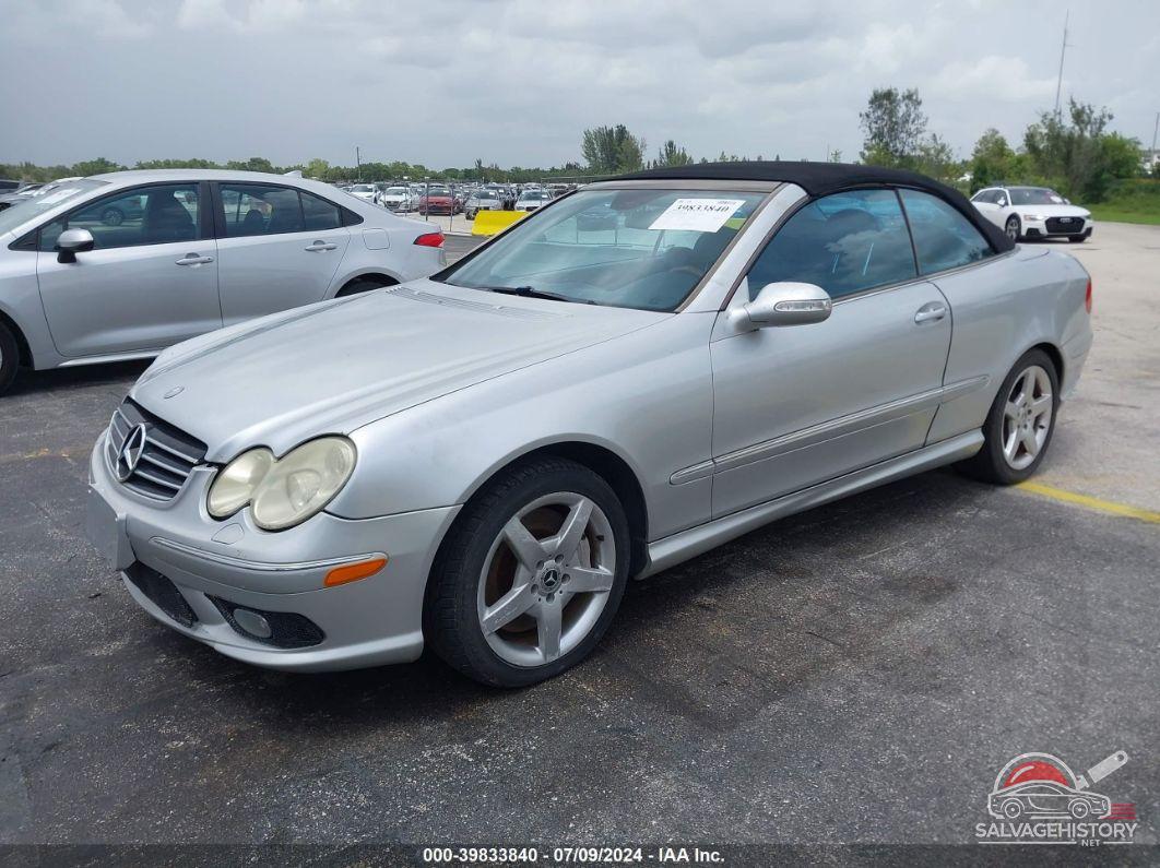 WDBTK75J05F129344 2005 MERCEDES-BENZ CLK 500 photo no. 2