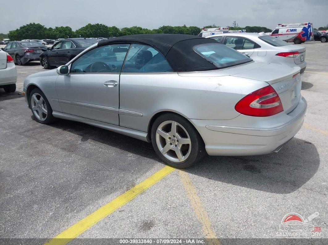 WDBTK75J05F129344 2005 MERCEDES-BENZ CLK 500 photo no. 3