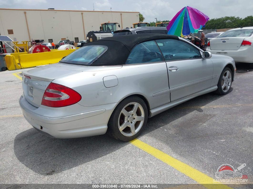 WDBTK75J05F129344 2005 MERCEDES-BENZ CLK 500 photo no. 4
