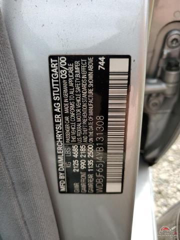 WDBJF65J4YB131308 2000 MERCEDES-BENZ E-CLASS photo no. 12