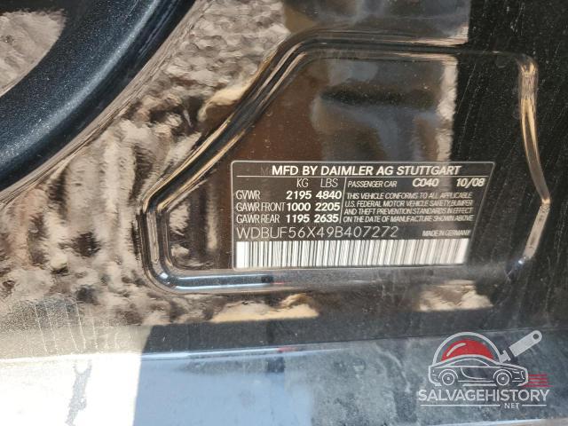 WDBUF56X49B407272 2009 MERCEDES-BENZ E-CLASS photo no. 12