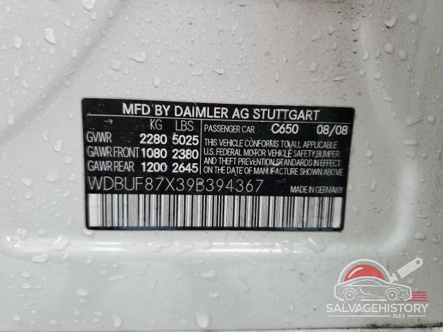 WDBUF87X39B394367 2009 MERCEDES-BENZ E-CLASS photo no. 12