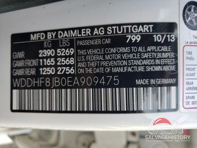 WDDHF8JB0EA909475 2014 MERCEDES-BENZ E-CLASS photo no. 12