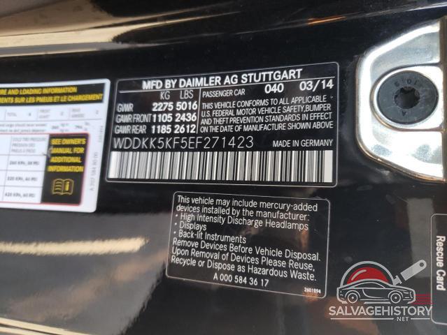 WDDKK5KF5EF271423 2014 MERCEDES-BENZ E-CLASS photo no. 12