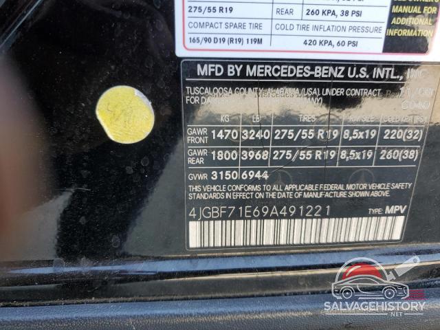 4JGBF71E69A491221 2009 MERCEDES-BENZ GL-CLASS photo no. 12