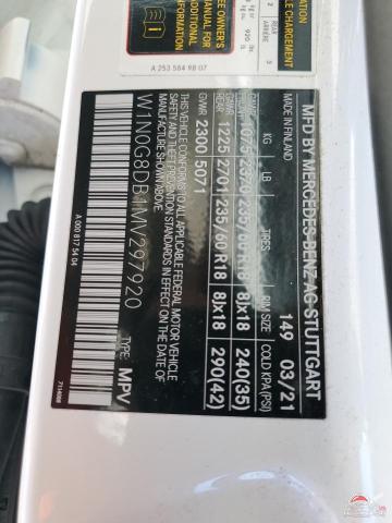 W1N0G8DB1MV297920 2021 MERCEDES-BENZ GLC-CLASS photo no. 13