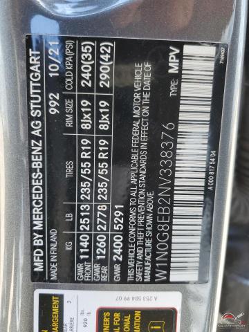 W1N0G8EB2NV338376 2022 MERCEDES-BENZ GLC-CLASS photo no. 13