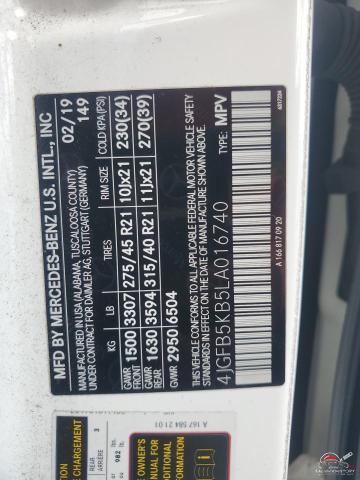 4JGFB5KB5LA016740 2020 MERCEDES-BENZ GLE-CLASS photo no. 13