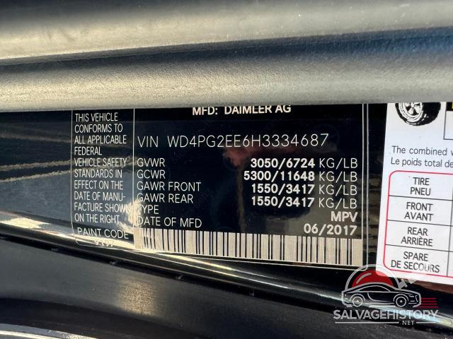 WD4PG2EE6H3334687 2017 MERCEDES-BENZ METRIS photo no. 10