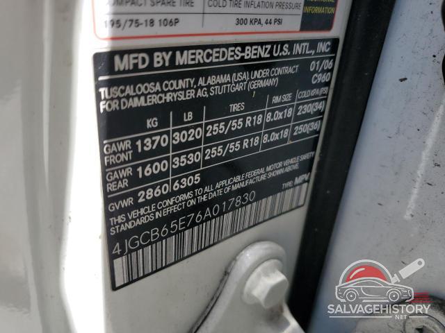 4JGCB65E76A017830 2006 MERCEDES-BENZ R-CLASS photo no. 13