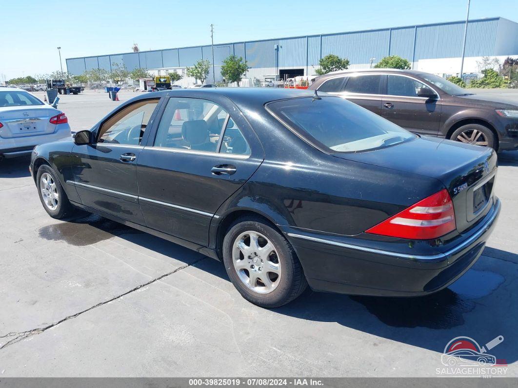 WDBNG75J81A192225 2001 MERCEDES-BENZ S 500 photo no. 3