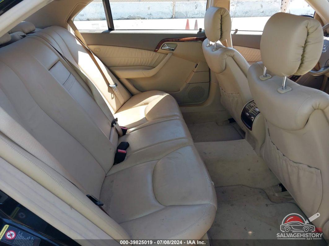 WDBNG75J81A192225 2001 MERCEDES-BENZ S 500 photo no. 8