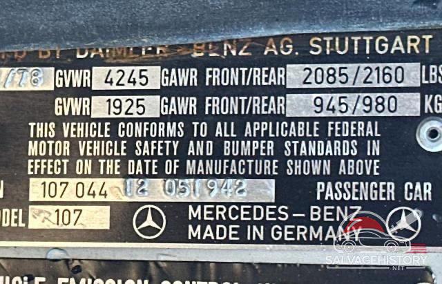 10704412051942 1979 MERCEDES-BENZ SL-CLASS photo no. 10