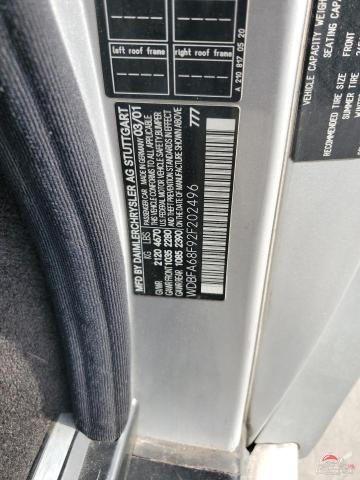 WDBFA68F92F202496 2002 MERCEDES-BENZ SL-CLASS photo no. 12